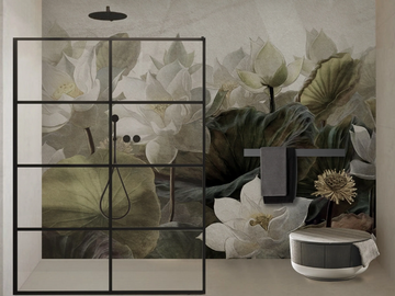 NYMPHAEE - Washable glass-fibre or vinyl wallpaper by N.O.W. Edizioni - view 2